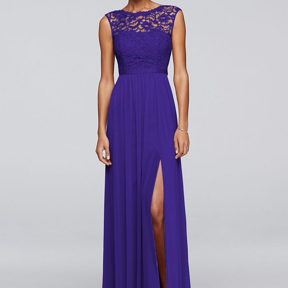 DAVID'S BRIDAL F19328 Bridesmaid Dress REGENCY 22